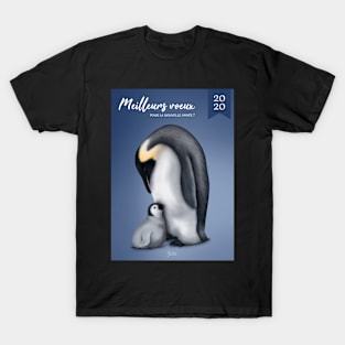 Greeting card Mom Penguin and baby T-Shirt